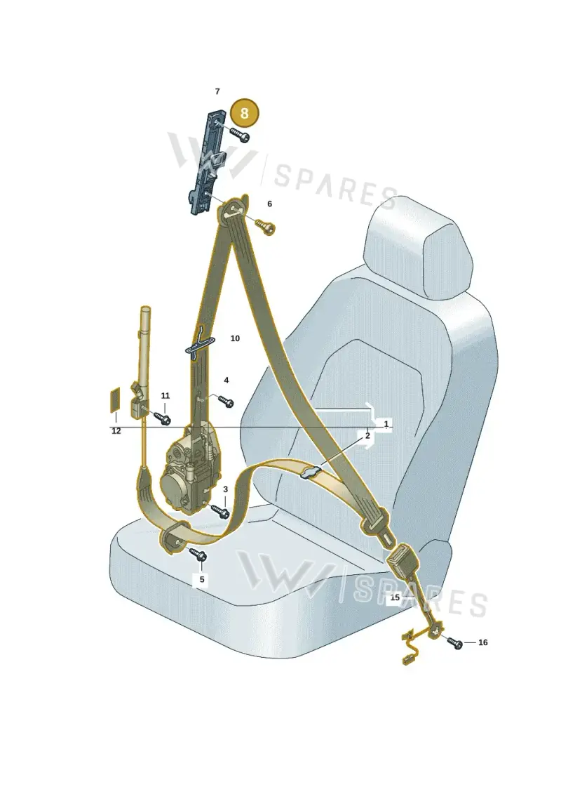WHT003307 — Audi Q6 e-tron (2023-2025) diagram f5s857600, position 8