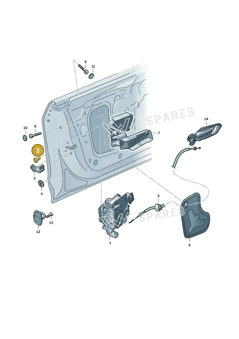 WHT003348A — Audi RS e-tron GT (2020-2025) diagram 4j1837030, position 3