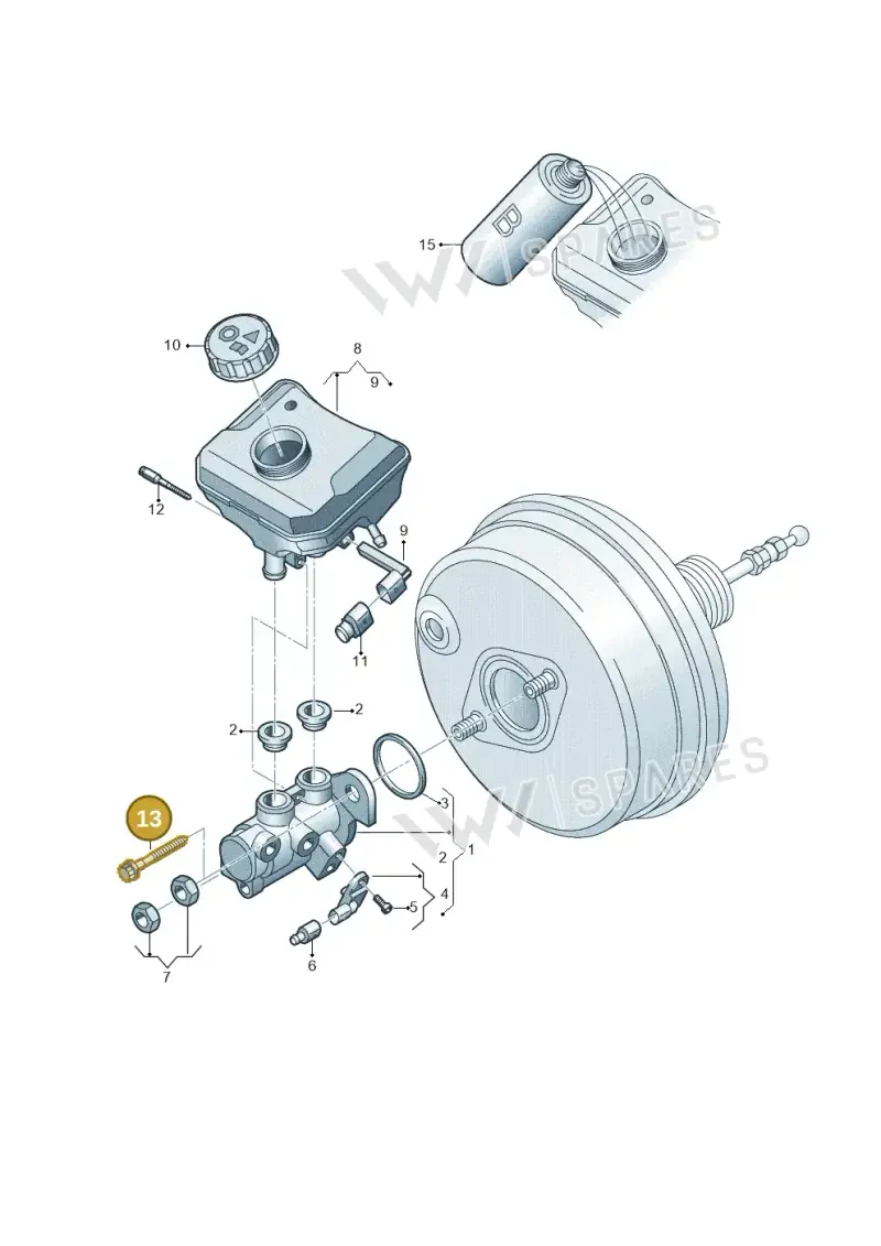 WHT003382A — Volkswagen Touareg (2017-2023) diagram 859611100, position 13