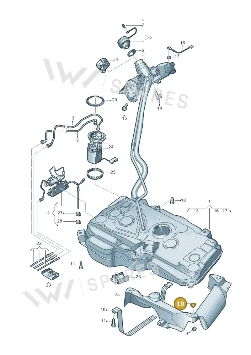 WHT003386 — Volkswagen Tiguan 2.0 (2023-) diagram 869201600, position 19
