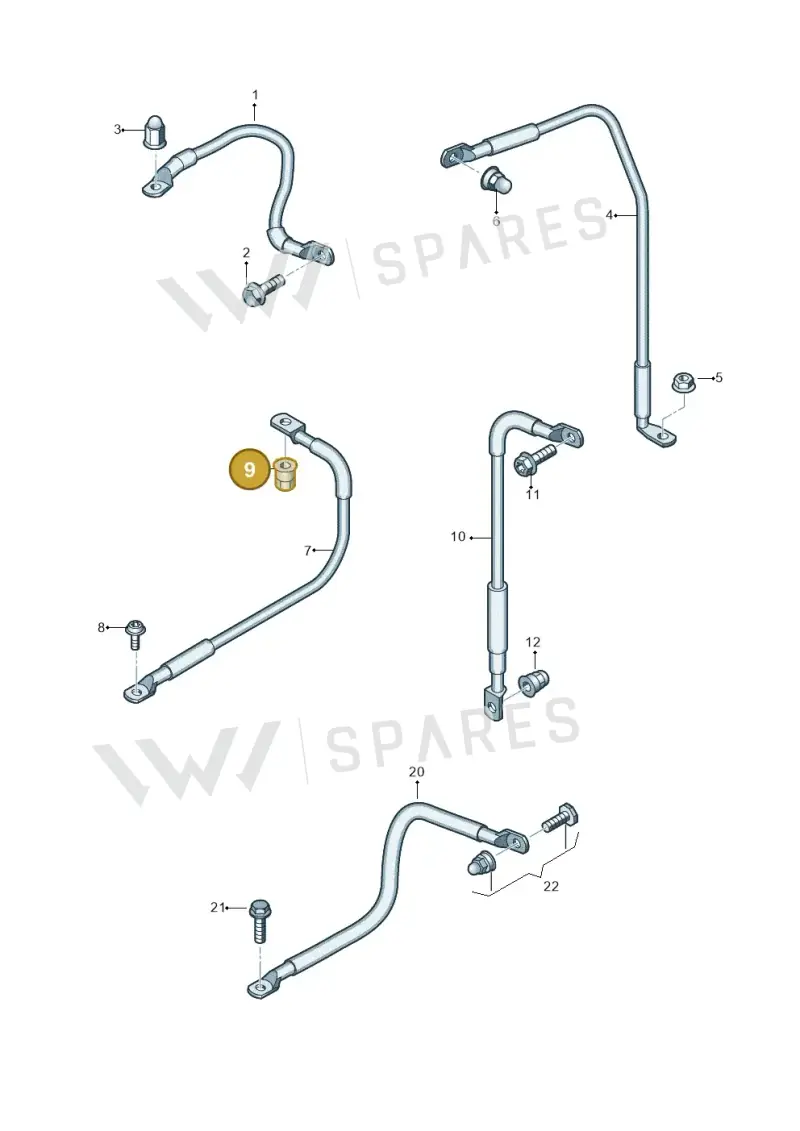 WHT003401 — Audi Q8 (2018-2025) diagram 859972090, position 9