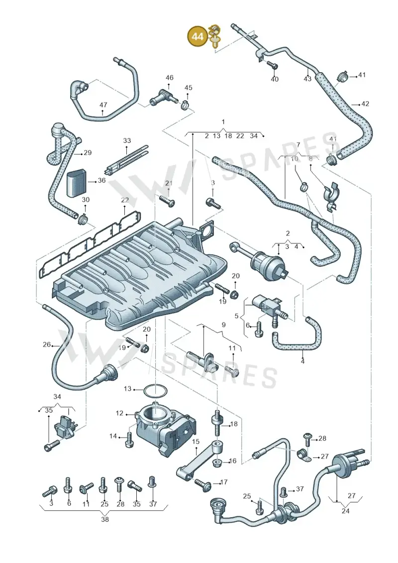 WHT003436 — Audi A5/S5 Coupe       08> (2007-) diagram 620133220, position 44