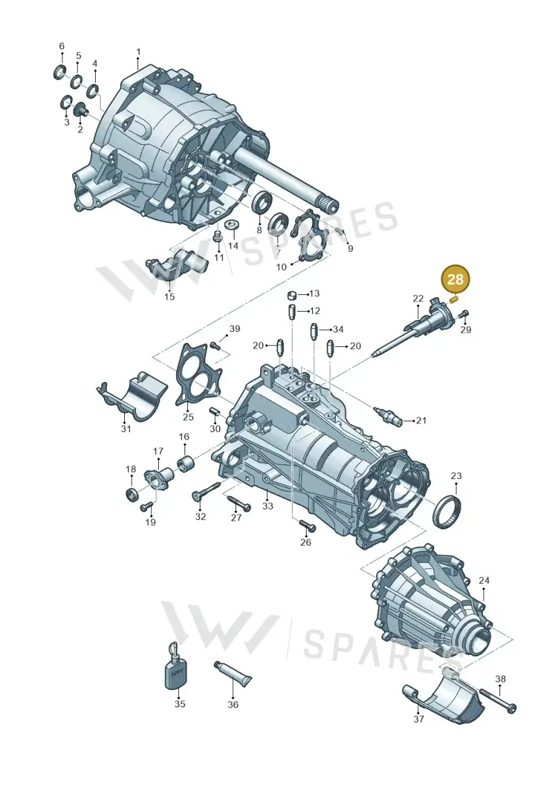 WHT003481 — Audi A5 Sportback (2011-2017) diagram 636301750, position 28