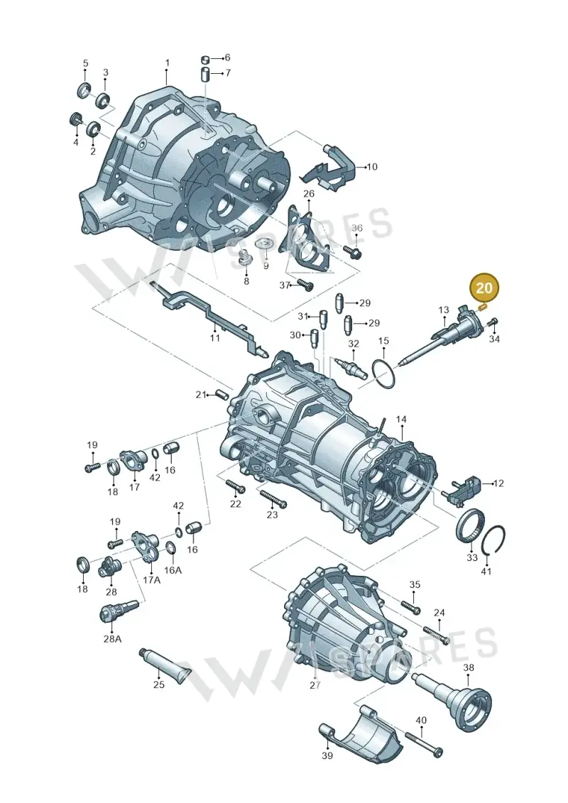 WHT003481 — Audi A4 Av. Allroad (2008-2016) diagram 647301760, position 20