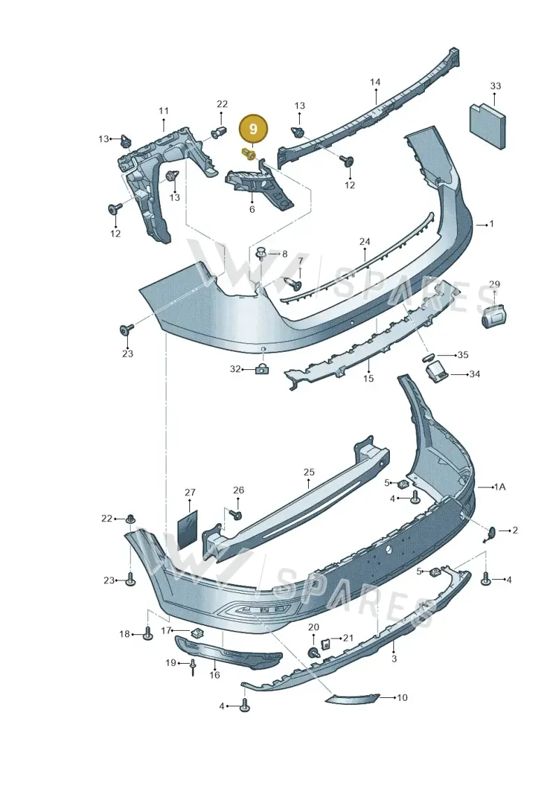WHT003567 — SEAT Leon ST (2016-2020) diagram 754807900, position 9