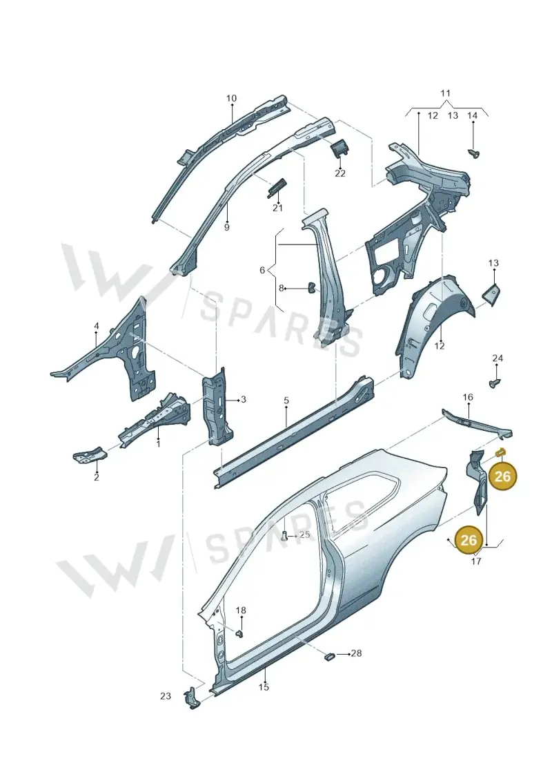 WHT003567 — SEAT Leon ST (2016-2020) diagram 754809000, position 26