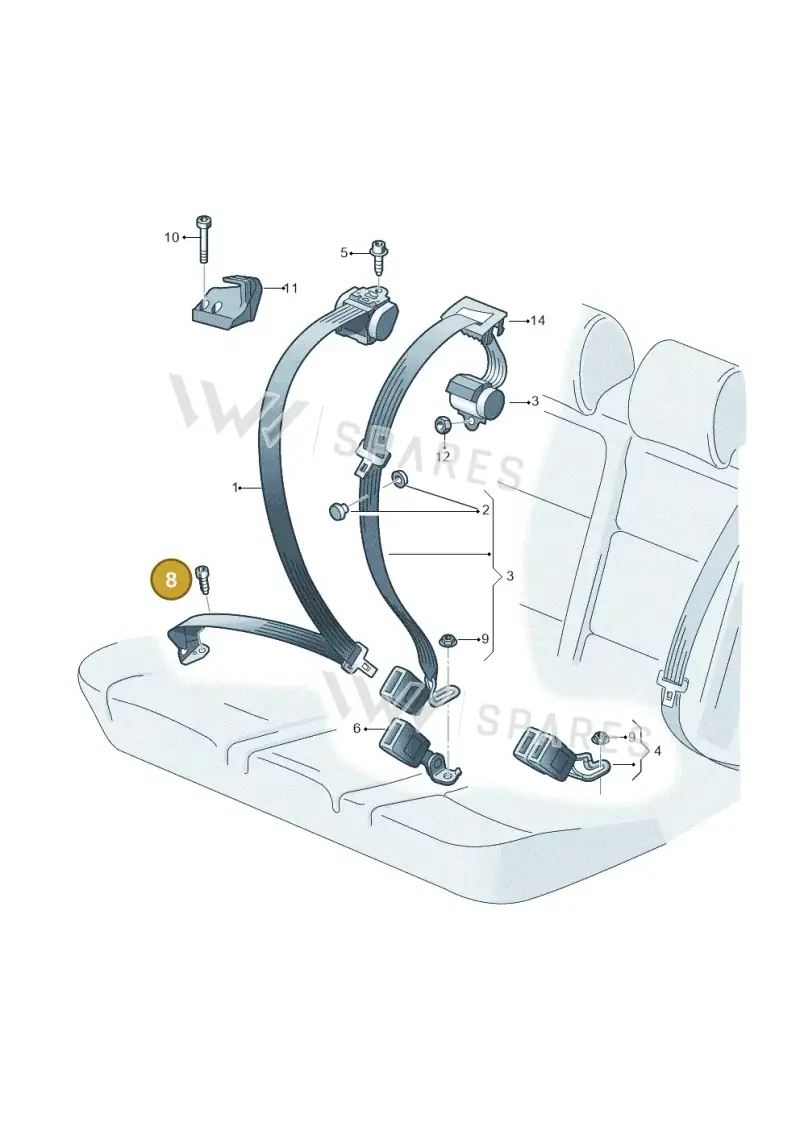 WHT003682 — Volkswagen ID.7 Limousine Pro (2023-) diagram 746857700, position 8