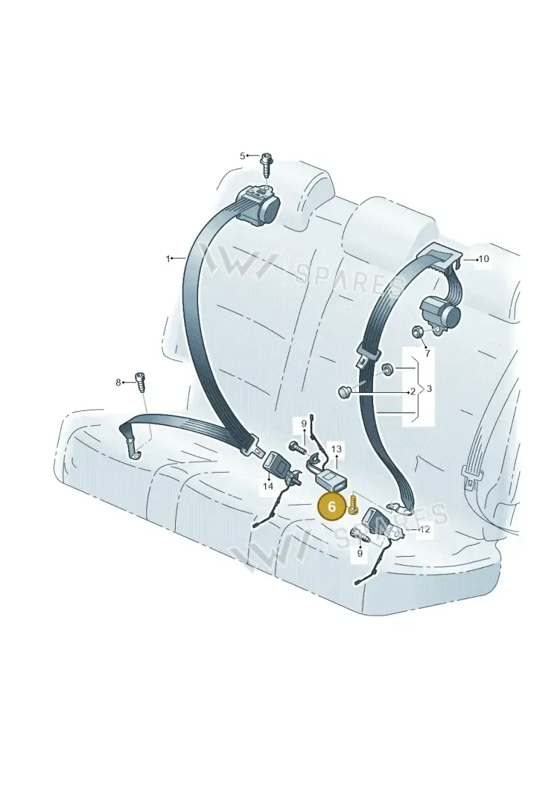 WHT003682 — Volkswagen Tiguan 2.0 (2023-) diagram 884857700, position 6