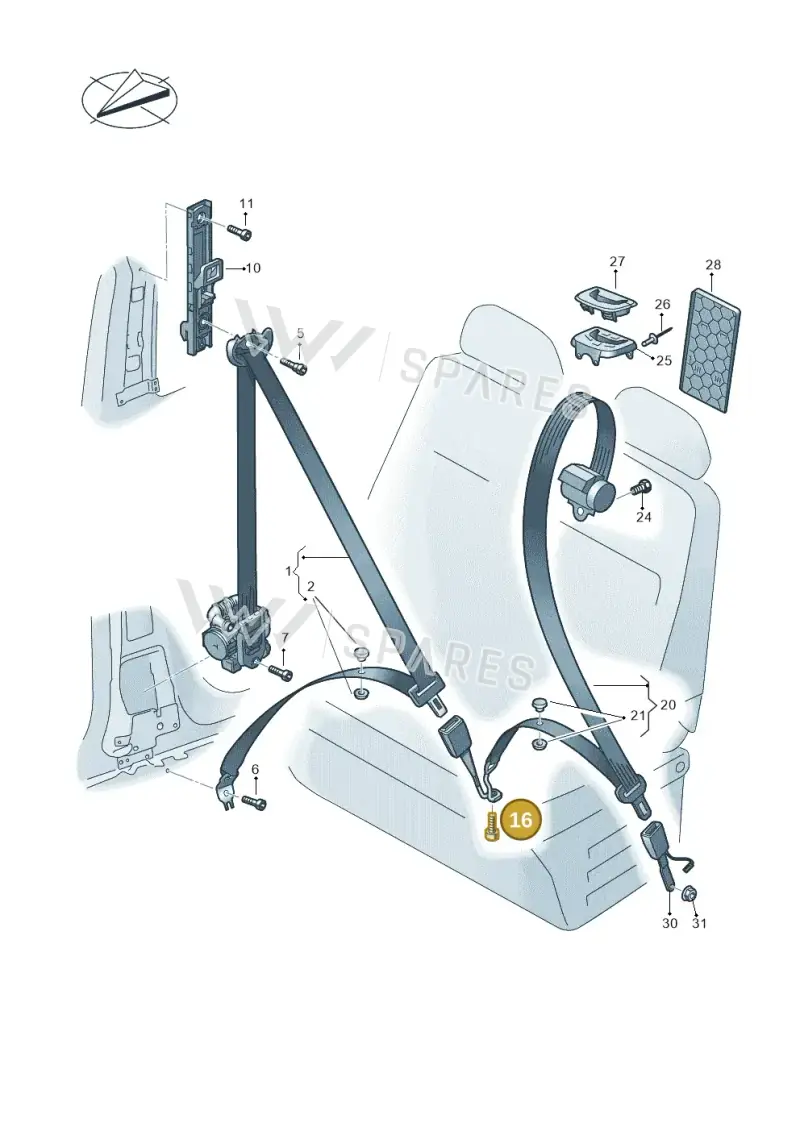 WHT003683 — Volkswagen MAN TGE 55 (2016-2021) diagram 806857066, position 16