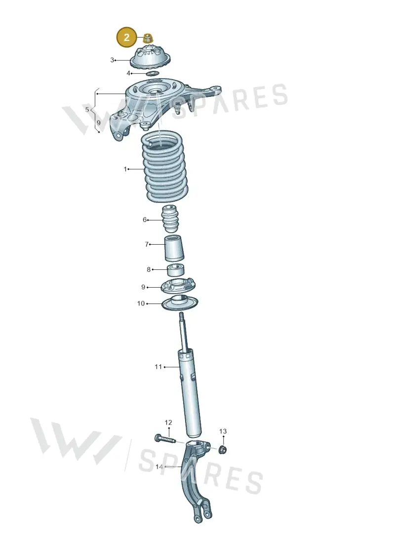WHT003684 — Audi Q5 (2009-2018) diagram 620411000, position 2