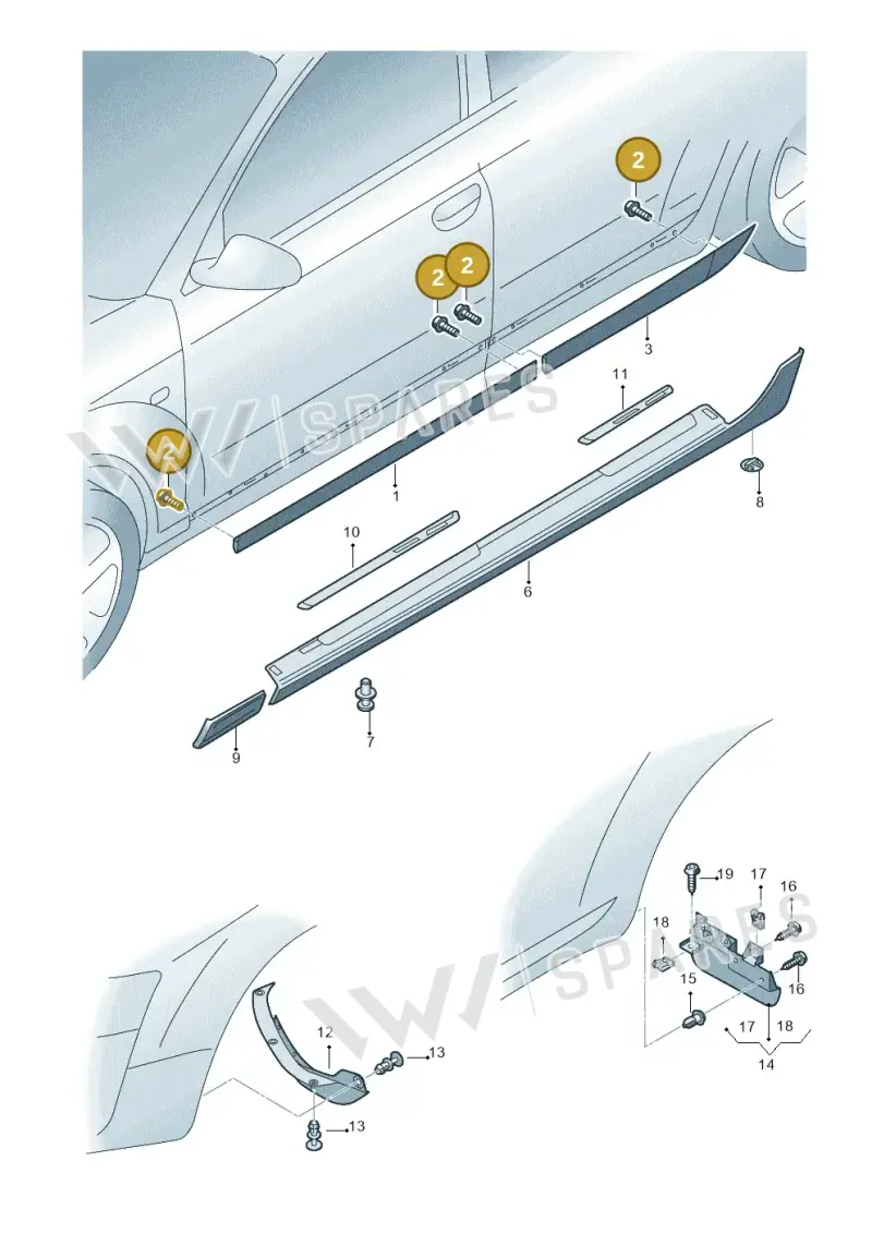 WHT003694 — Audi A6 QU.ALLROAD     07> (2006-) diagram 603853100, position 2
