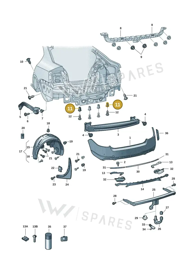 WHT003737 — Skoda Octavia (2017-2020) diagram 805807055, position 11