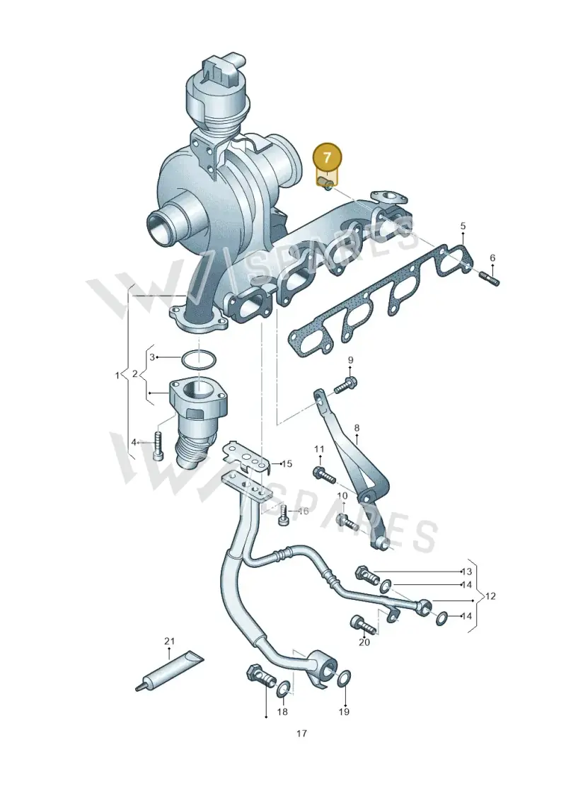WHT003842 — Volkswagen Amarok twin cab (2016-2022) diagram 894145000, position 7