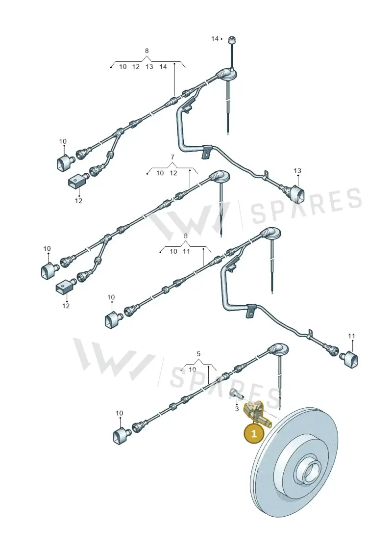 WHT003857A — Volkswagen Caddy kombi (2015-2020) diagram 645927010, position 1