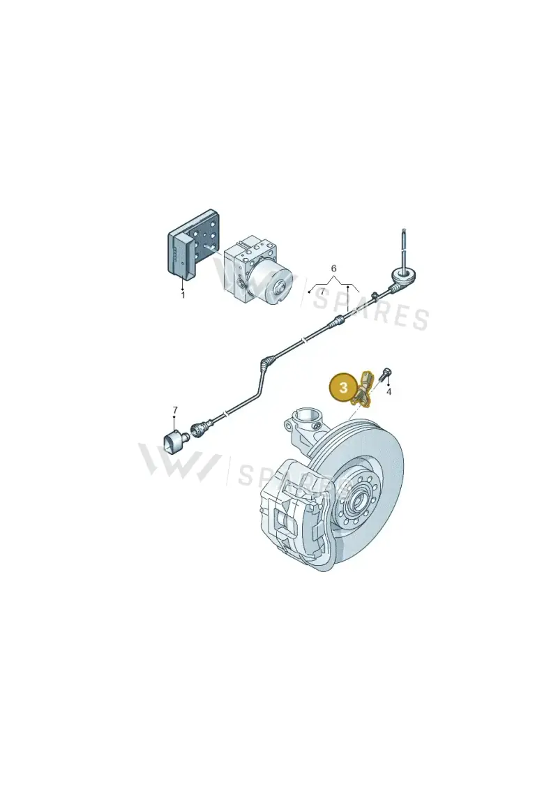 WHT003862 — Volkswagen Up! 1.0 BlueMotion (2016-2023) diagram 892927000, position 3