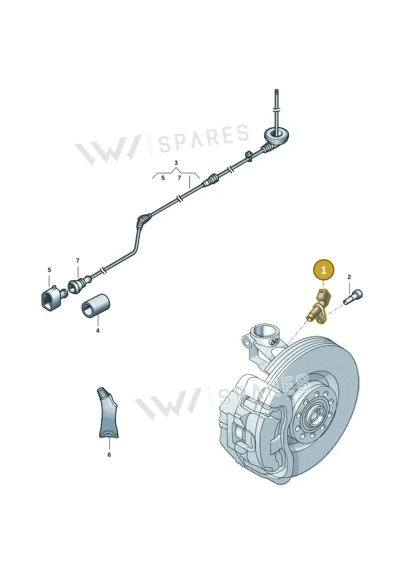 WHT003863B — Volkswagen Polo Track (2023-) diagram 2fb927000, position 1