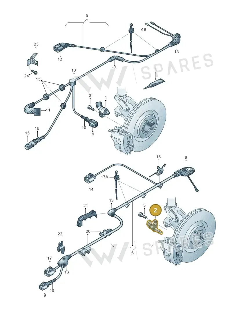 WHT003864 — Volkswagen E-Golf (2014-2021) diagram 763927000, position 2