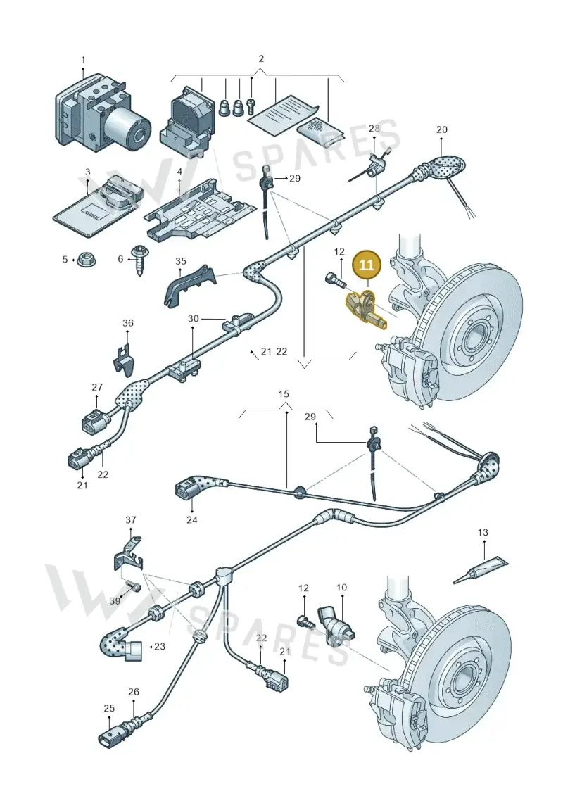 WHT003864D — Volkswagen Golf (2015-2019) diagram 745927000, position 11
