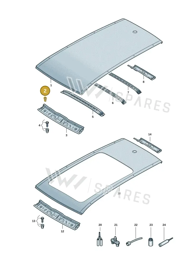 WHT003869 — Volkswagen Passat estate (2023-) diagram 3j0817000, position 2