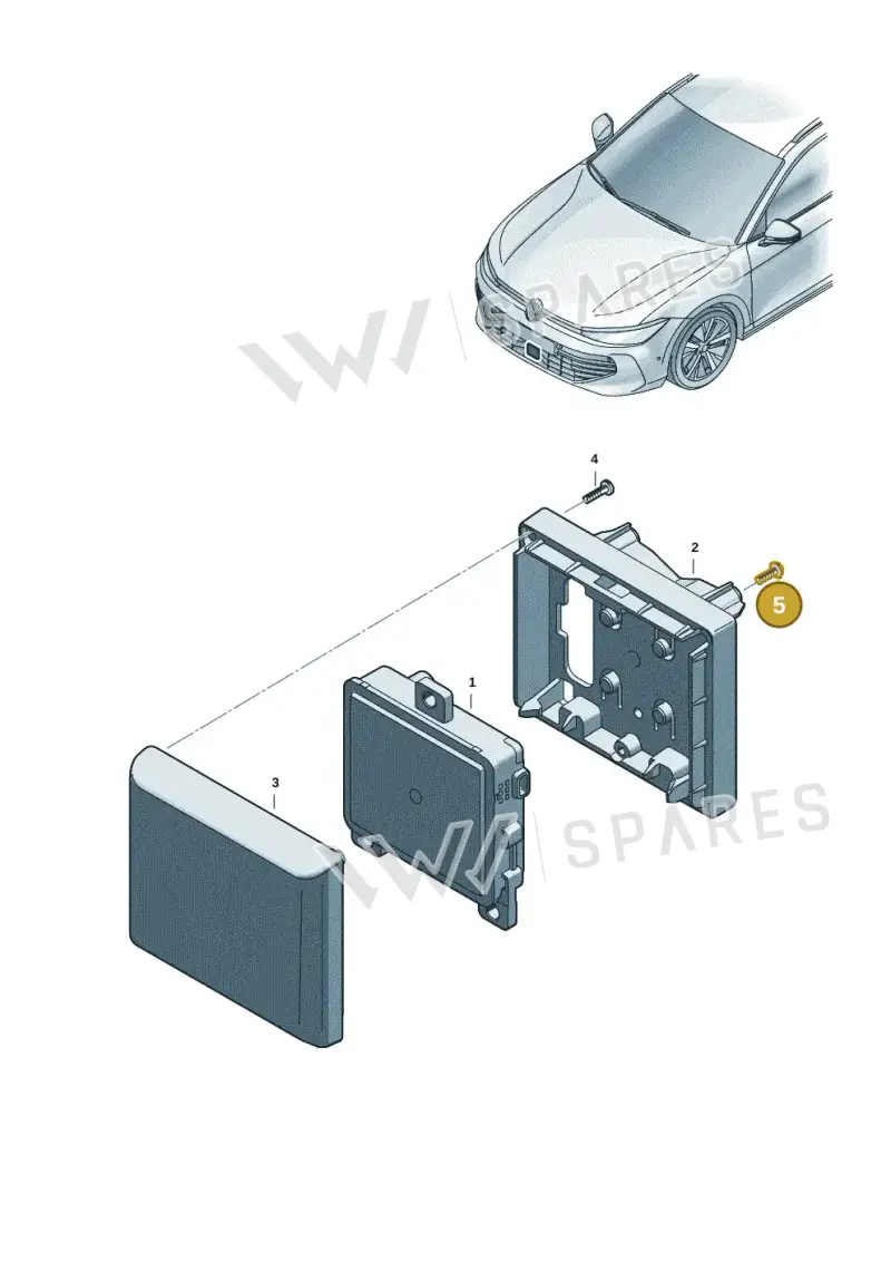 WHT003954 — Volkswagen Passat estate (2023-) diagram 3j0907600, position 5