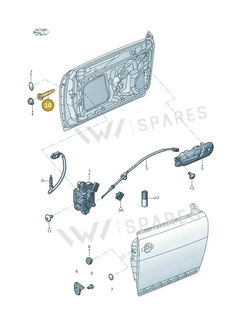 WHT004084 — Volkswagen Beetle (2016-2019) diagram 715837000, position 10