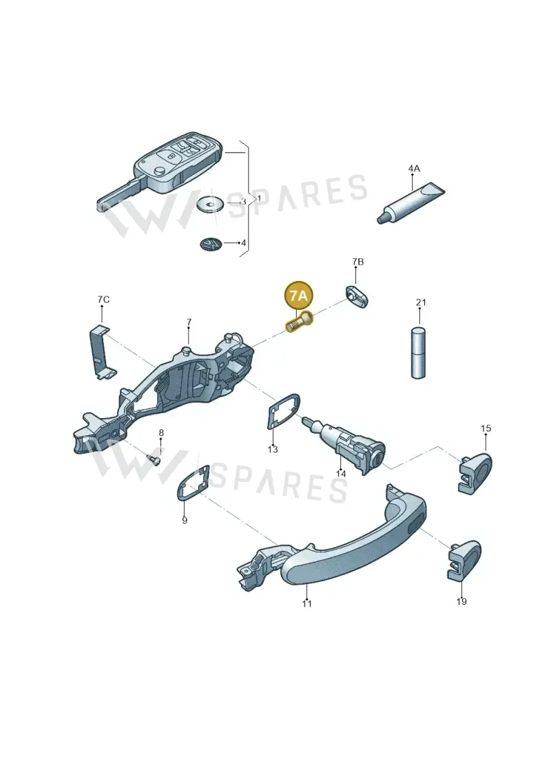 WHT004084 — Volkswagen Beetle (2016-2019) diagram 801837100, position 7A