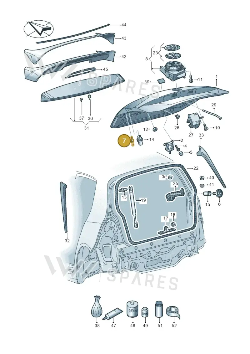 WHT004118 — Volkswagen Golf 2.0 (2016-2020) diagram 746827000, position 7