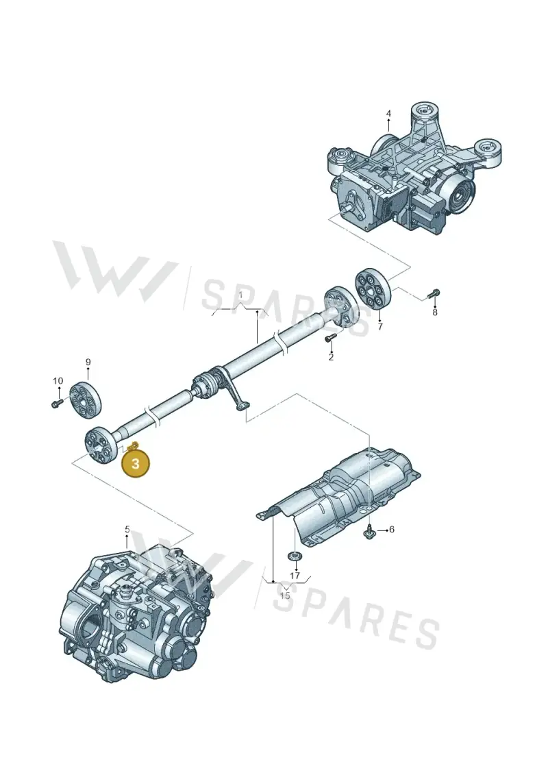 WHT004142 — Audi RS3 Sportback (2011-2012) diagram 460521100, position 3