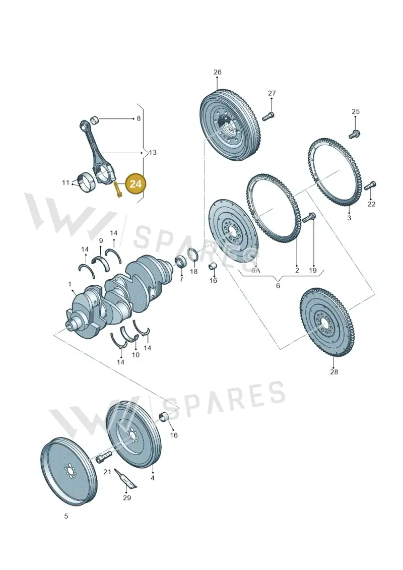 WHT004562 — Audi R8 qu. 5.2 (2012-2015) diagram 618105000, position 24