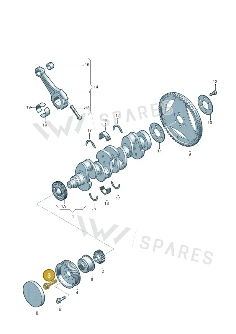 WHT004573 — Volkswagen Amarok twin cab (2012-2016) diagram 749105630, position 3