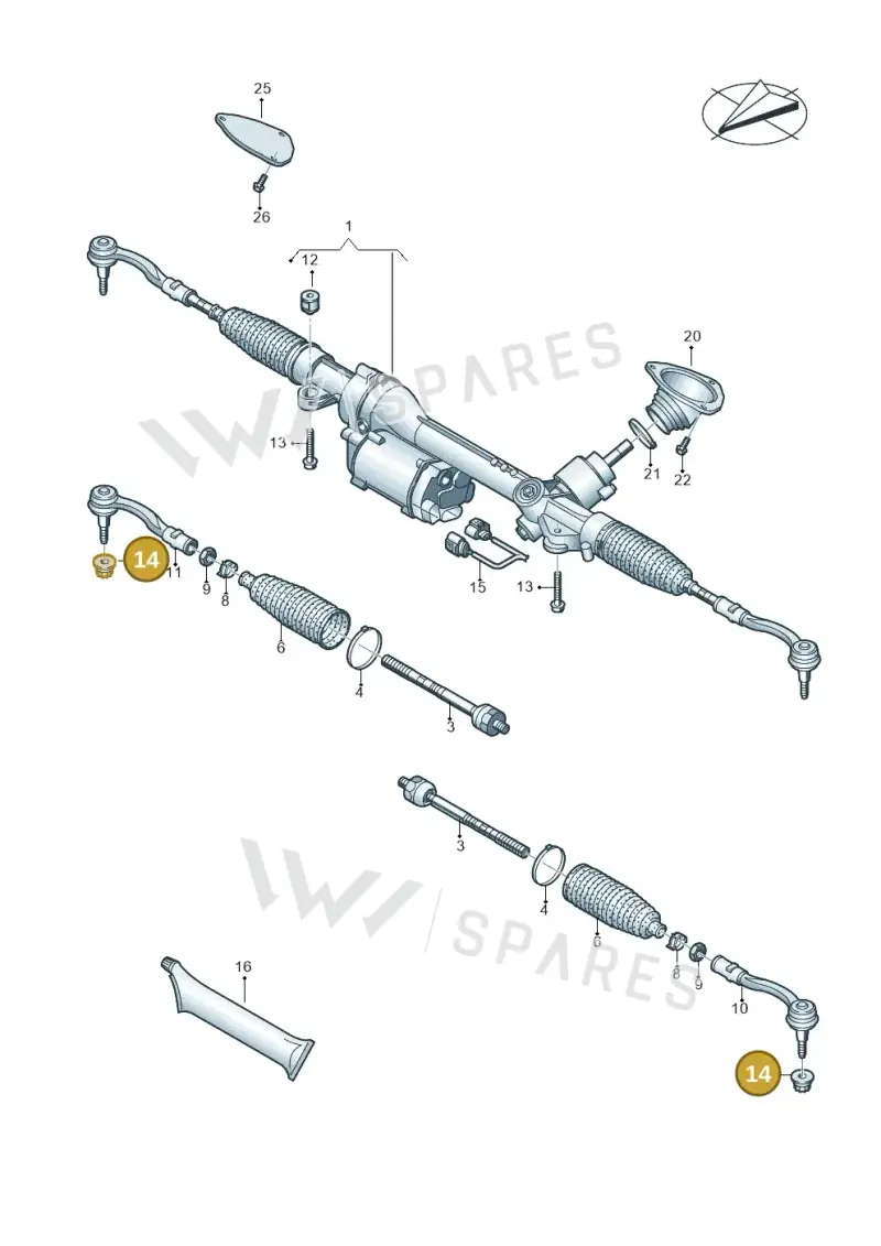 WHT004593 — Audi R8 Spyder (2015-2024) diagram 872423000, position 14