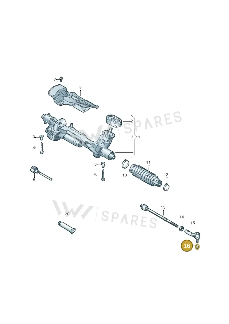 WHT004593 — Audi RS Q3 Sportback (2019-2024) diagram 780423000, position 16