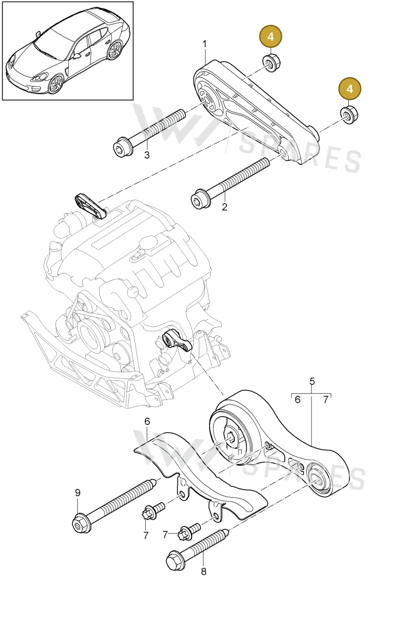 WHT004635 — Porsche Panamera (2009-2016) diagram p35109000, position 4