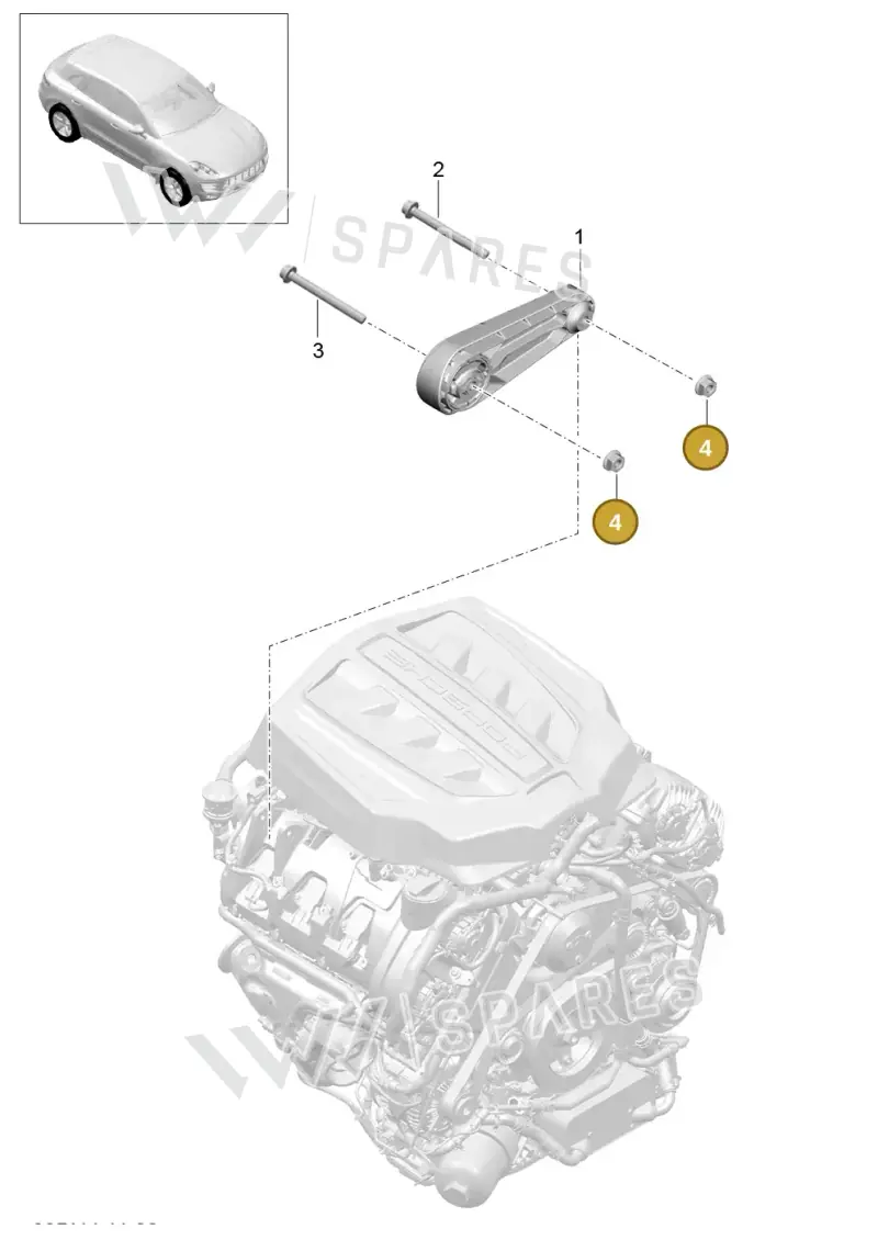 WHT004635 — Porsche Macan (2013-2018) diagram p44109000, position 4