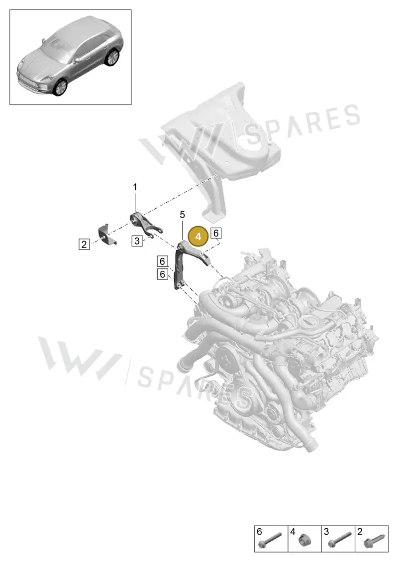 WHT004635 — Porsche Macan (2018-2022) diagram p52109000, position 4