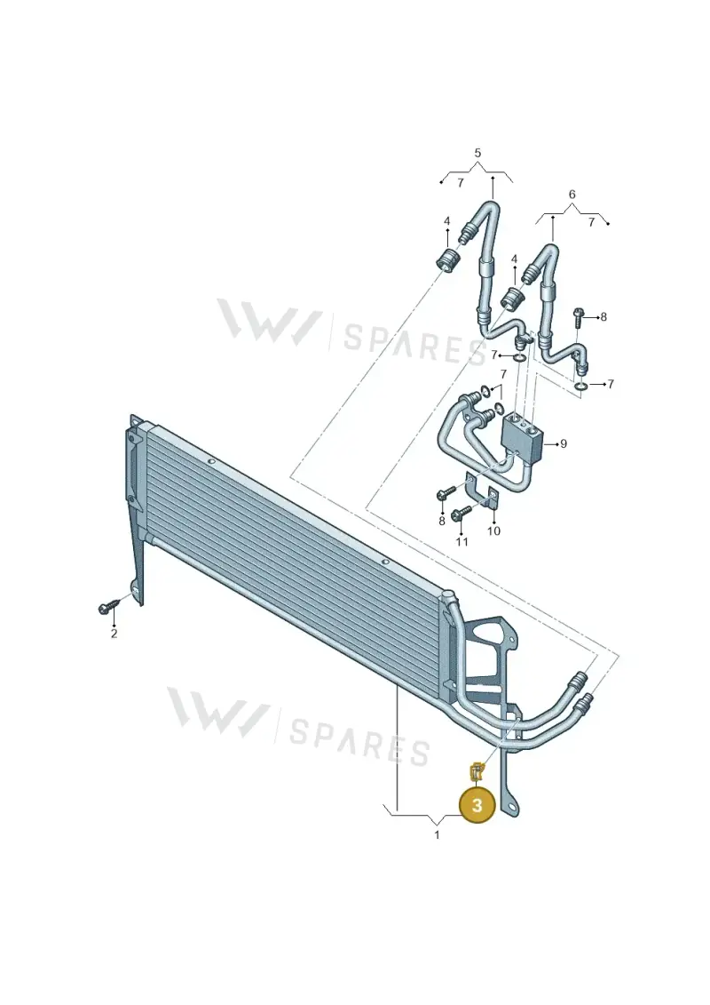 WHT004639 — Volkswagen Tiguan (2011-2018) diagram 634317510, position 3