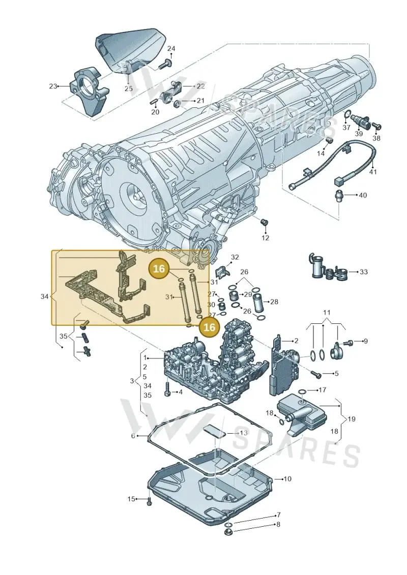 WHT004647 — Audi RS5 Coupe (2010-2015) diagram 647325800, position 16