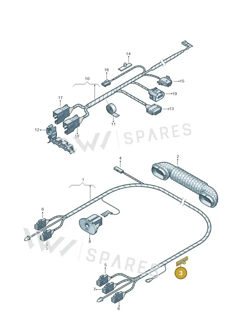 WHT004663 — Volkswagen Polo (2012-2014) diagram 253972500, position 3