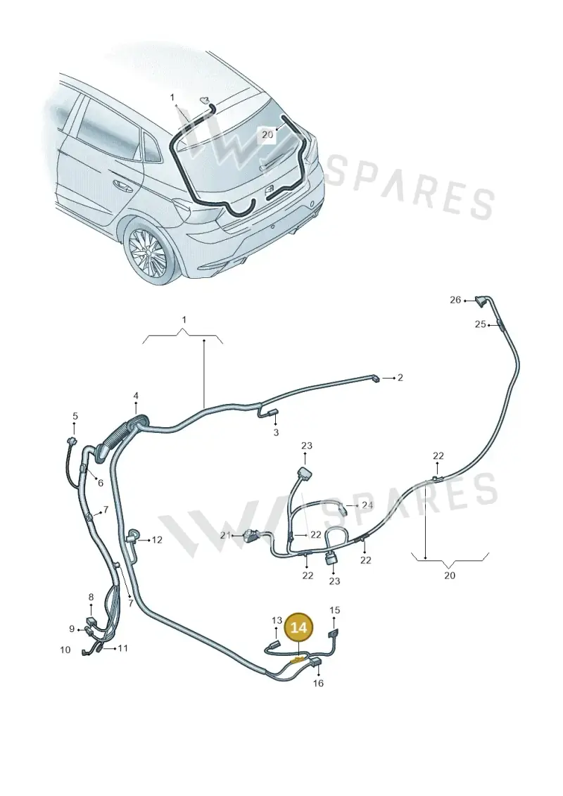 WHT004663 — SEAT Ibiza (2017-) diagram 835972800, position 14