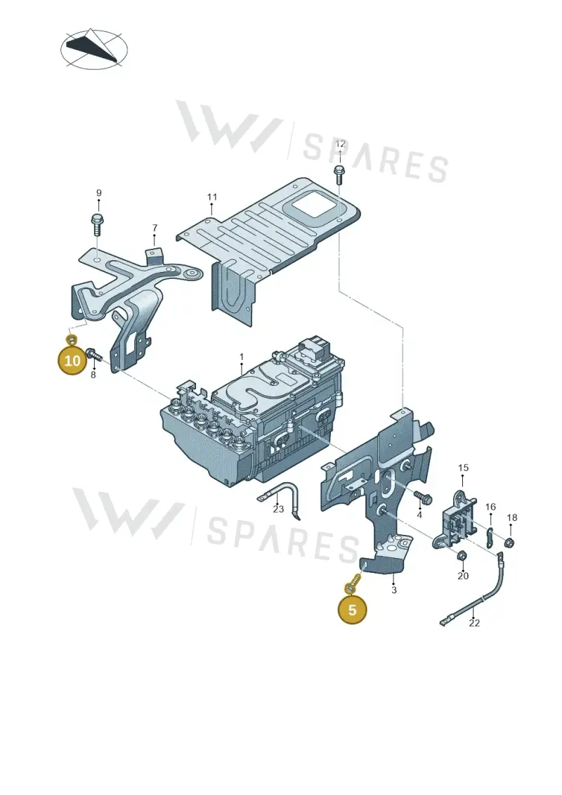 WHT004674 — Audi A8 (2013-2018) diagram 717907800, position 5+10