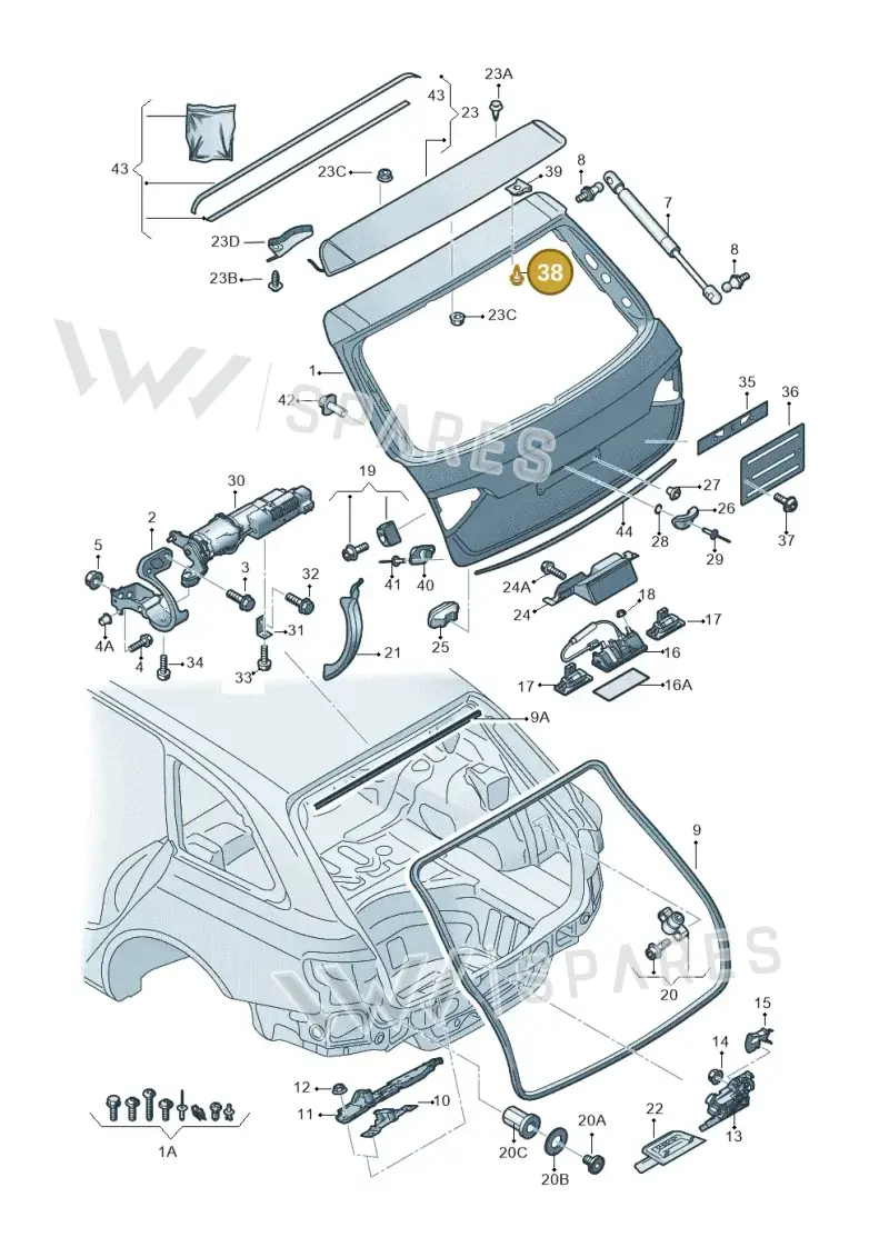 WHT004691A — Audi Q5 qu. 2.0 TDI (2008-2012) diagram 636827100, position 38
