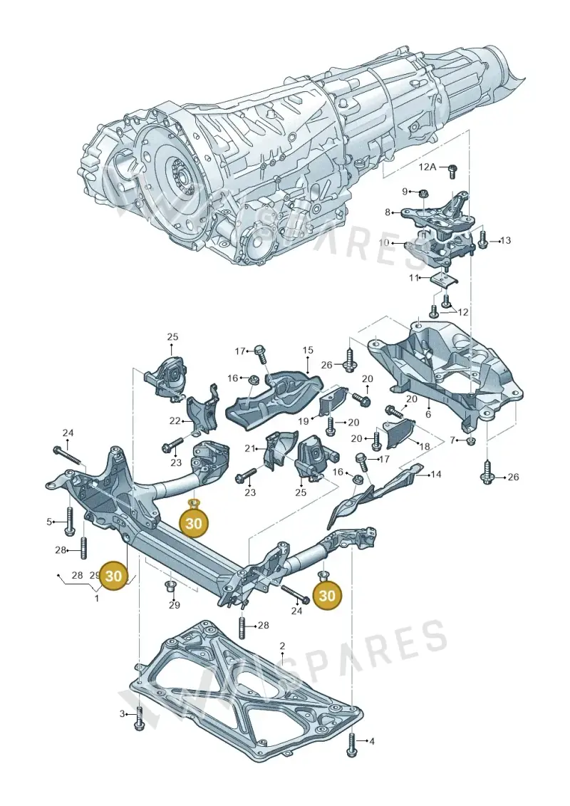 WHT004734 — Volkswagen Phideon (2016-2023) diagram 711399750, position 30