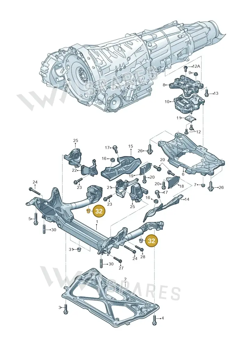 WHT004734 — Audi A7 Sportback (2014-2018) diagram 711399770, position 32