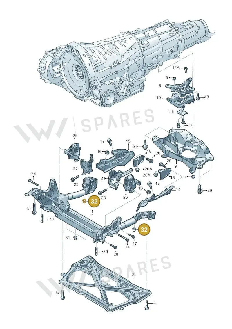 WHT004734 — Audi RS6 Avant (2013-2018) diagram 758399800, position 32