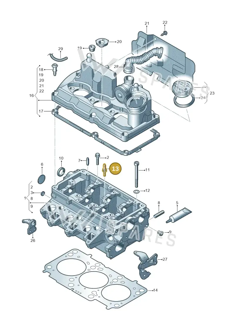 WHT004737 — Skoda Roomster (2010-2015) diagram 672103450, position 13