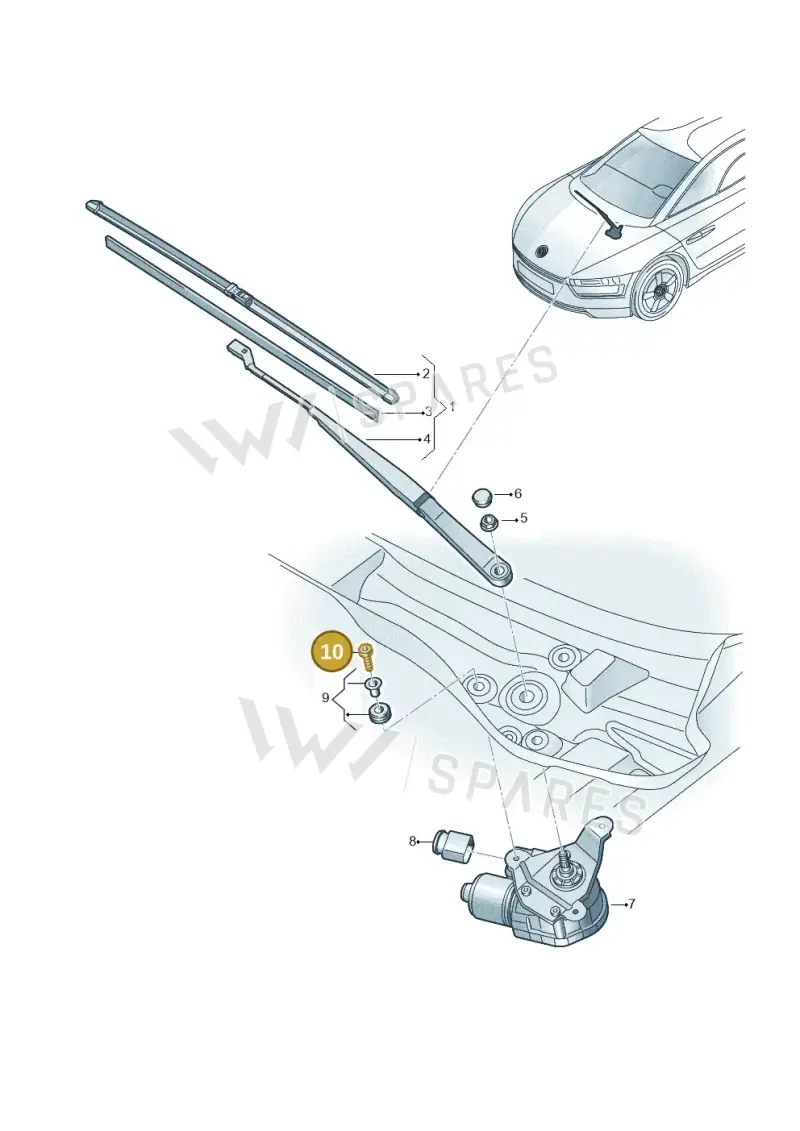 WHT004769 — Volkswagen 6Z3 platform diagram 760955000, position 10