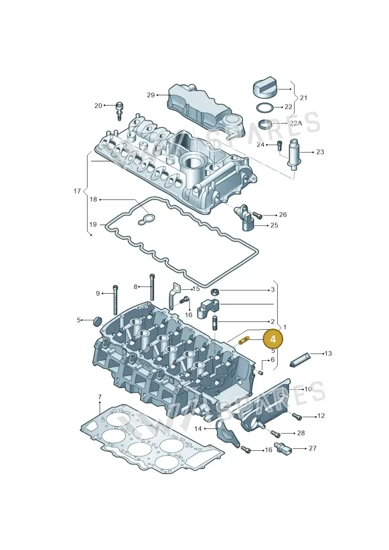 WHT004782 — Audi Q6 (2022-) diagram 809103600, position 4