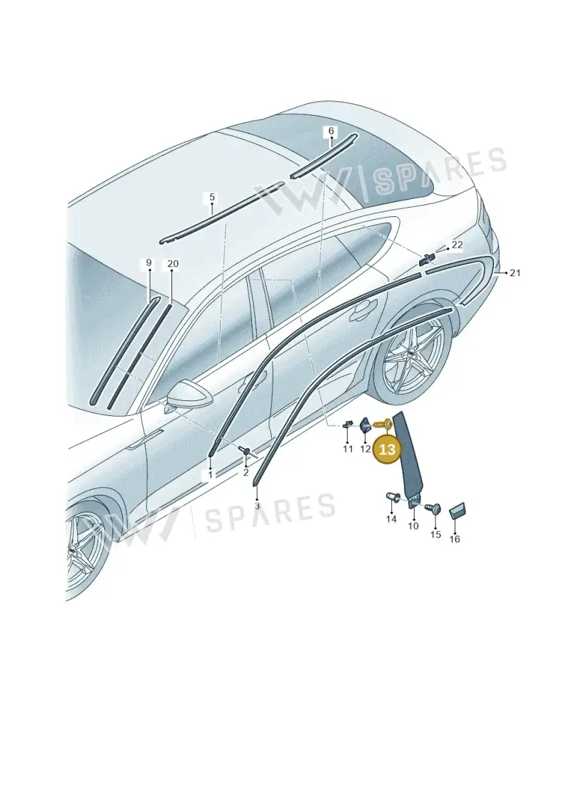 WHT004828 — Audi RS5 Sportback (2017-2025) diagram 897853150, position 13