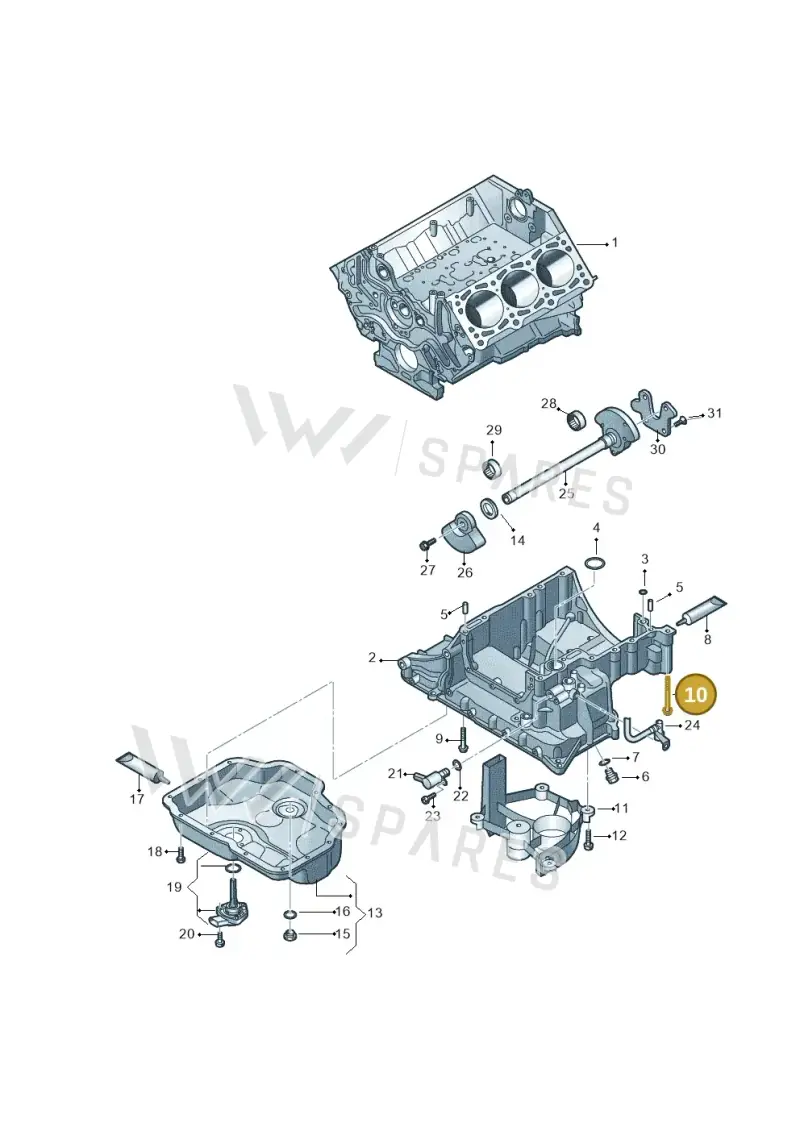 WHT004874 — Volkswagen Amarok twin cab (2022-) diagram 693103280, position 10