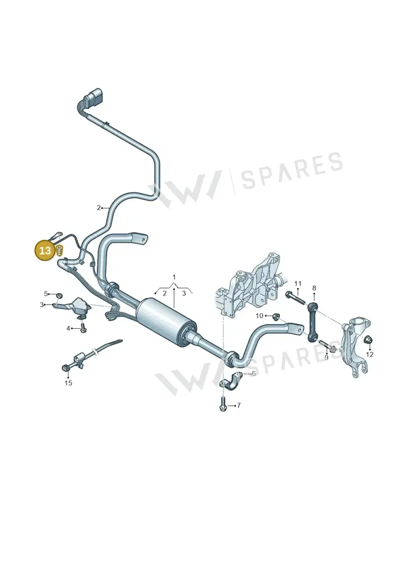 WHT004890 — Volkswagen Touareg (2017-2023) diagram 439407250, position 13